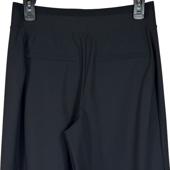 Athleta Petite 8P Cosmic Wrap Crop Pants Pocket Breathable Stretch Pull-On Black - Picture 8 of 13